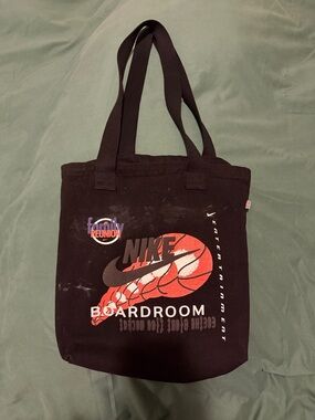 Nike Black Graphic Tote Bag